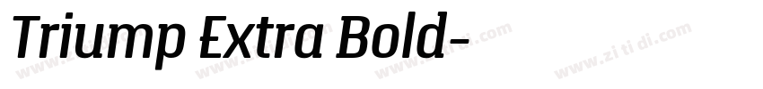 Triump Extra Bold字体转换